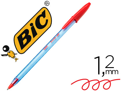 Bolígrafo Bic Cristal Soft tinta roja